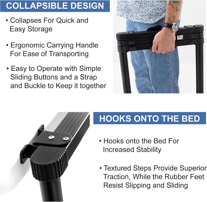 RecPro RV Telescoping Bunk Ladder 52" | Mounting Brackets Included - Image 5